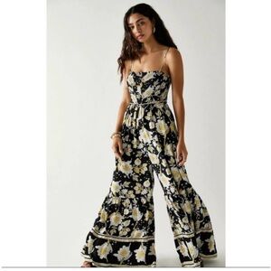 NWT Free People Floral Jumpsuit